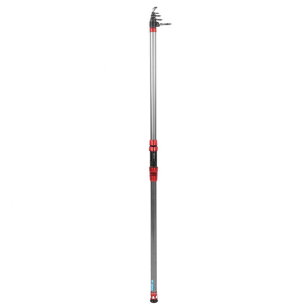 Canna da Pesca Telescopica in Fibra di Carbonio da 4,2 M Leggera e Resistente per la Pesca D'Acqua Dolce in Acqua Salata