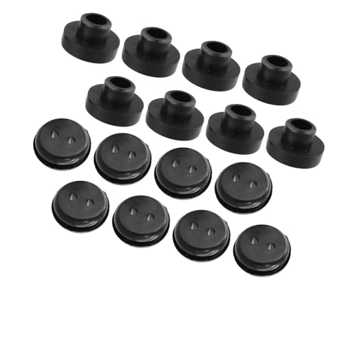 NiuLumea Juego de bujes de combustible para tanque de 16 piezas, bujes de línea de combustible para cortacésped, jardín, tractor, generador, lavadora a presión, compatible con agujeros de 13 mm
