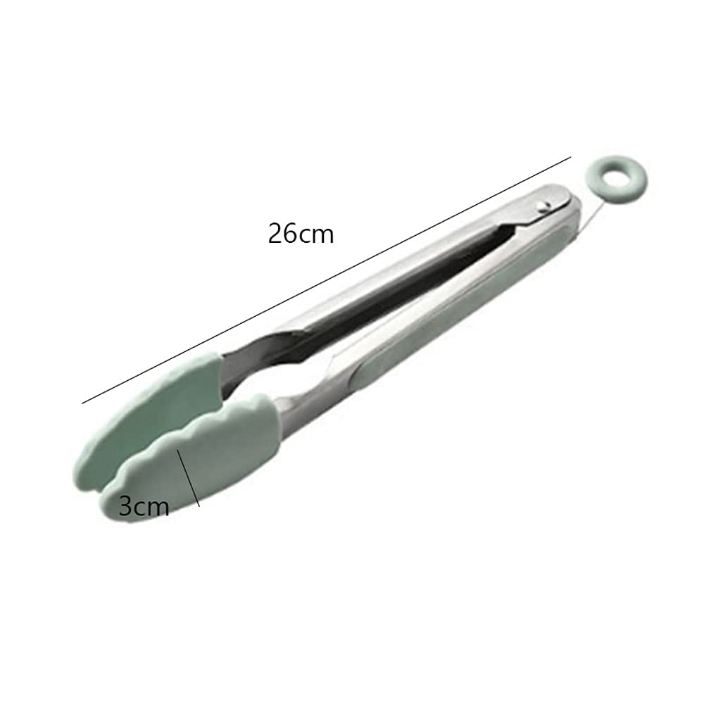 1 Pinza da Cucina in Silicone per Alimenti, Pinza da Pasticceria, Utensili da Cucina antiaderenti per Barbecue, grigliate, Insalata, Pane