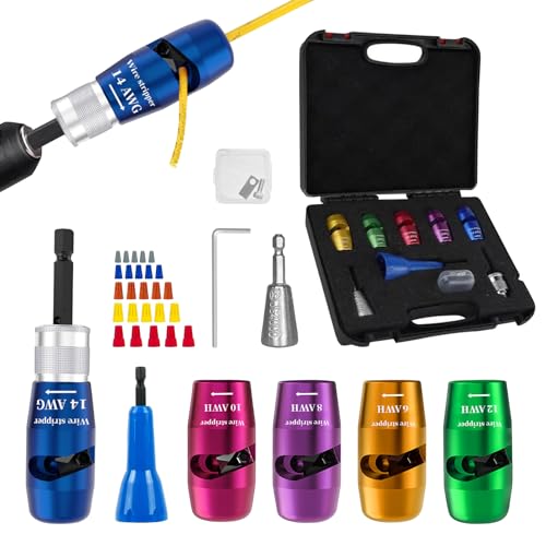 SupSuspen Wire Stripper for Drill 14/12/10/8/6AWG Wire Twister Tool for