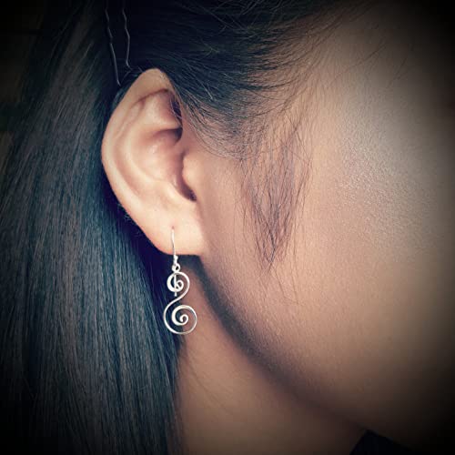 925 Sterling Spiral Earrings For Women (ER1797)