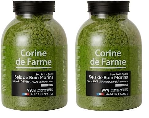 Sales De Baño Con Aloe Vera - 1,3 Kg (Paquete de 2)