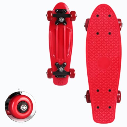 Mini skateboard plastique rétro pour slalomer en ville et aller au travail