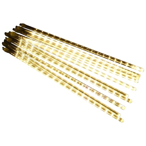 Luces Decorativas, Luces LED de meteorito con energía Solar, Tubos de PVC de 30 cm, Coloridas Luces para Exteriores, Patios y decoración de Calles. Cumple con la FCC y la CE.