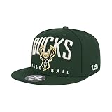 Ultra Game Adults NBA Official Teamster Ultimate Baseball Cap Hat, Milwaukee Bucks, Team Color, One Size