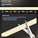 BRIMETI LED Streifen 5M Strip 12V COB Selbstklebend 5M Wasserdicht IP68 Warmweiß 3000K 320LEDs/m 10mm Breite,Flexibel Silikon LED Band licht für TV, Schlafzimmer Beleuchtung (ohne Netzteil)