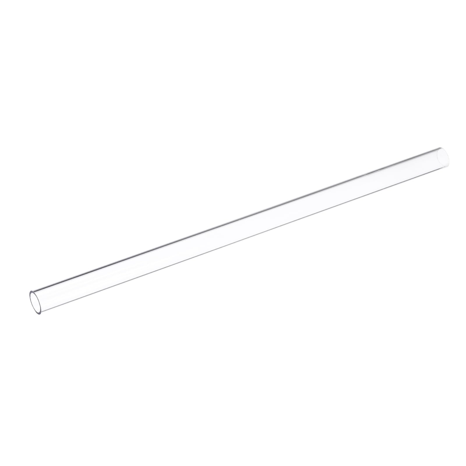 uxcell Polycarbonate Rigid Round Clear Tubing 1/2 Inch(12mm) ID x 0.6 Inch(15mm) OD x 1Ft(305mm) Length Plastic Tube