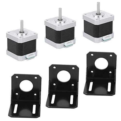 Stepper Motor 42BYGHW609 40mm 2V Stainl Steel 4-Wire Bi for 3D Printers & Textile Ry
