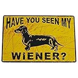 JUCHen Aluminum Sign Metal Pub Club Cafe bar Home Wall Art Decoration Poster 8x12 Inches Dachshund...