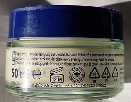 Anti-Wrinkle Night Cream with Q10, Hyaluronic Acid and Vitamin E 50ml