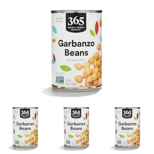 365 By Whole Foods Market 0099482455811 Unsalted Garbanzo Beans cover