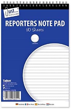Just Stationery 160 Pages/80 Sheets Reporter Notepad