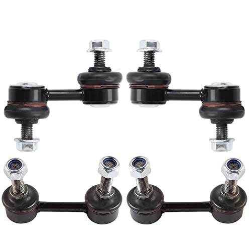 Bison Performance 4Pc Front & Rear Steel Suspension Stabilizer Sway Bar Link Kit For Subaru Forester 2003-2008, Impreza Wrx Sti 2004-2007 #TOP7