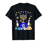 Bowlingausrüstung Spieler LoverChanukka jüdische Menora T-Shirt
