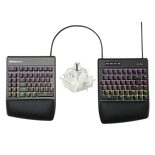 KINESIS Gaming Freestyle Edge RGB Split Mechanical Keyboard | Che...