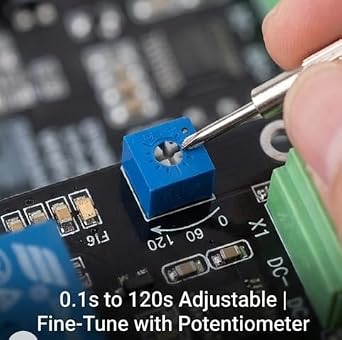 Delay Timer Relay Self-Locking Delay On Off Time Switch Loop Module Super 555 Timer DC 5V/12V/24V(DC5V)