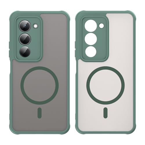 Image of Compatible with REDMI 15 (171mm) Case Cover,Compatible with MagSafe,Anti-Fall,Compatible with Xiaomi Redmi 15 (171mm) 25062RN2DY Cell Protective Phone Case Green