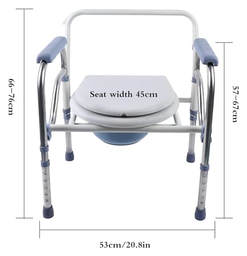 Chaise percée pliable avec support stable et hauteur réglable - 8