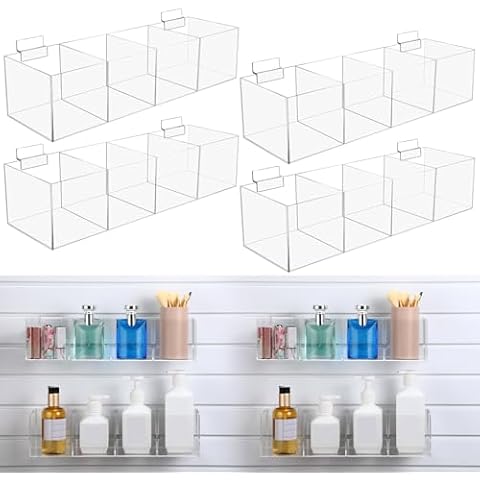 Suzile Clear Acrylic Slatwall Bins Cover