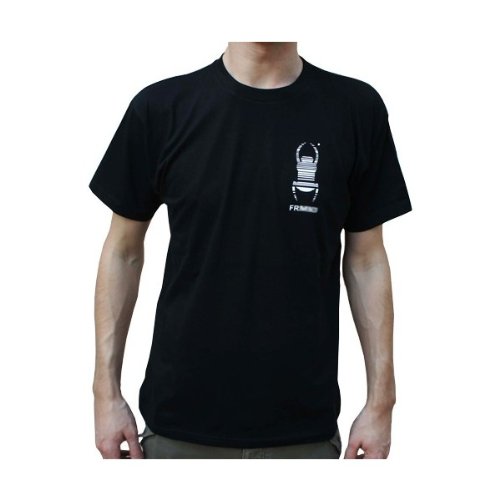 T-Shirt Travel Bug Trackable Homme Noir L pour Geocaching