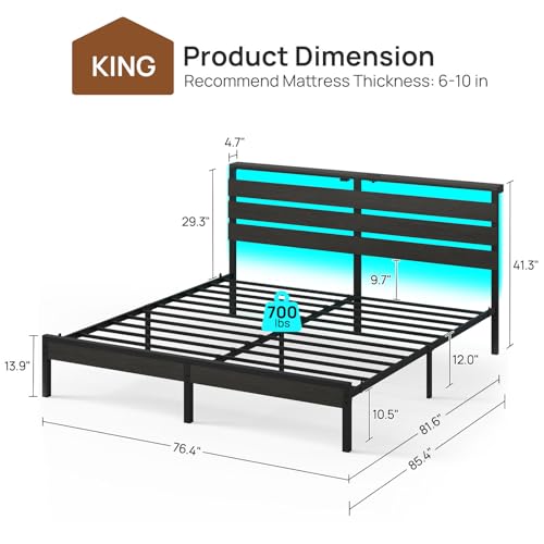 Luxury Canopy Bed Frame King Size