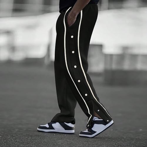 WENKOMG1 Mens Athletic Pants Elastic Waist Gym Workout Active Basketball Sweatpants with Pockets, S-3XL2