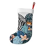 Tête de zèbre en forme de grille Matériau en peluche de haute qualité : fabriquée à partir de tissu peluche doux de qualité supérieure, cette chaussette de vacances est confortable au toucher et conserve sa couleur vive pendant des années. Le matériau est doux pour la peau, assurant un confort pendant les fêtes et au-delà.