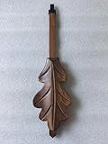 ASHMAV Cuckoo Clock Pendulum 1 1/2' Wide Oak Leaf Style New Brown 7 1/2'
