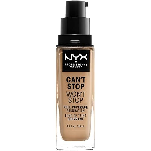 NYX PROFESSIONAL MAKEUP Can't Stop Won't Stop Foundation, 24h Full Coverage Matte Finish - Beige