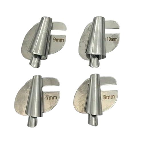 Set de 4 pies para máquina de coser acero inoxidable miniatura 1