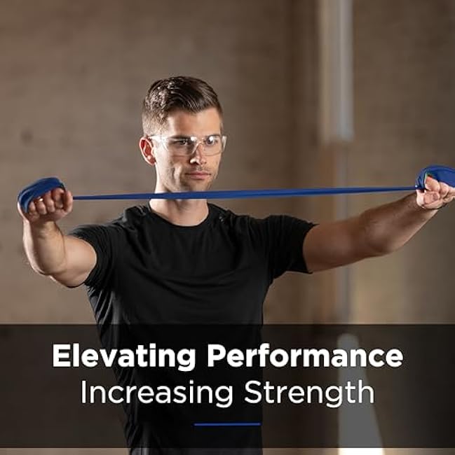 THERABAND Professional Latex Resistance Bands For Rehabilitation, Portable Fitness and Workout, Home Exercise, 5 Foot, Blue, Extra Heavy, Level 5, Individual Package