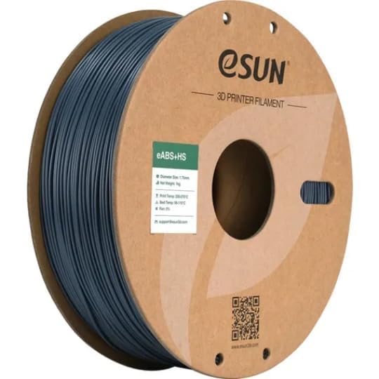 3IDEA e-Sun ABS+HS Filament 1.75mm, 3D Printer Filament High Speed for Fast Printing, 1KG Spool for High Speed 3D Printers, Grey-image-35