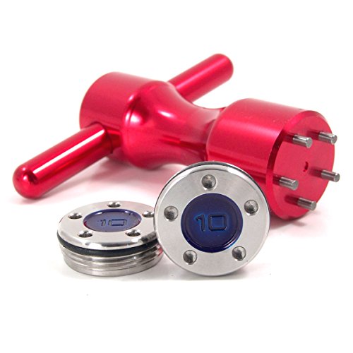 19th Hole Custom Shop 2 of 10g Blue Weight for Scotty Cameron Putters with Wrench Tool (Red)