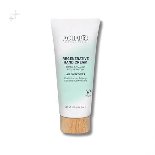 AQUABIO COSMETICS Creme regenerativo para as mãos, hidratante natural para