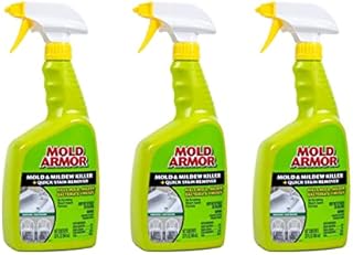 Mold Armor Home FG502 Instant Mold and Mildew Stain Remover, Trigger Spray 32 Fl Oz, Pack of 3