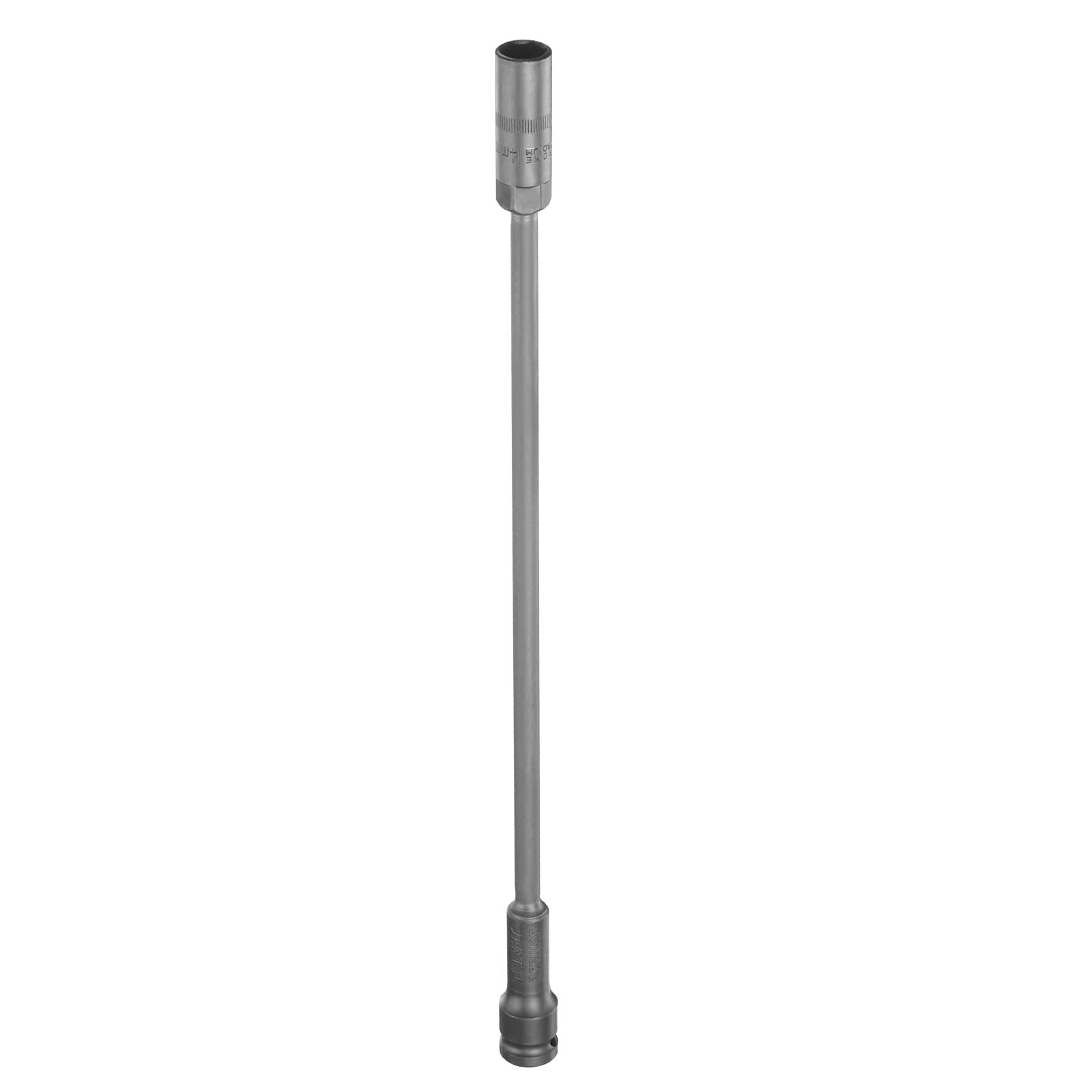sourcing map Deep Thin Wall 6 Point Impact Socket 1/2" Drive 14mm Socket 16.5" Extra Long Metric CR-V Steel Spindle Axle Hex Sockets for Machine Shaft Nuts Bolts Repair, Black