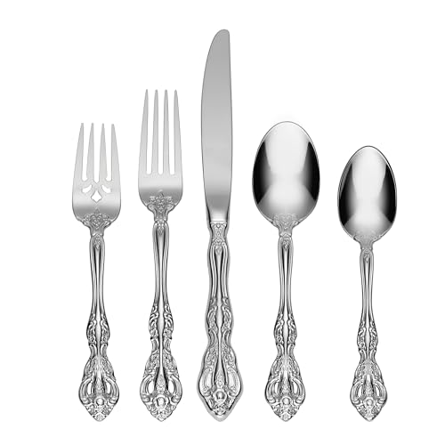 Oneida 2765045AL20 Michelangelo 45 Piece Fine Flatware Set, Service For 8 Oneida 2765045AL20 Michelangelo 45 Piece Fine Flatware Set, Service For 8