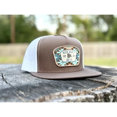 Image of Red Dirt Hat Company Aztec Print Adjustable Snapback Hat
