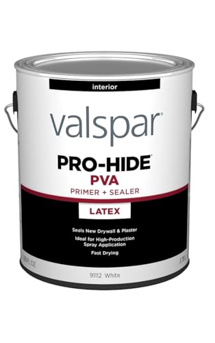Valspar 91112 White Pro-Hide Interior Latex PVA Primer & Sealer, 1 Gallon