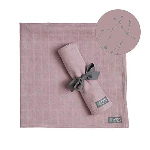 Couverture mousseline pour apaiser bébé lot de 2 langes doux Stella Rose
