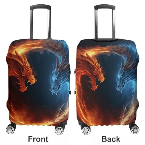Housse de valise dragons du feu et de la glace L extensible - 3