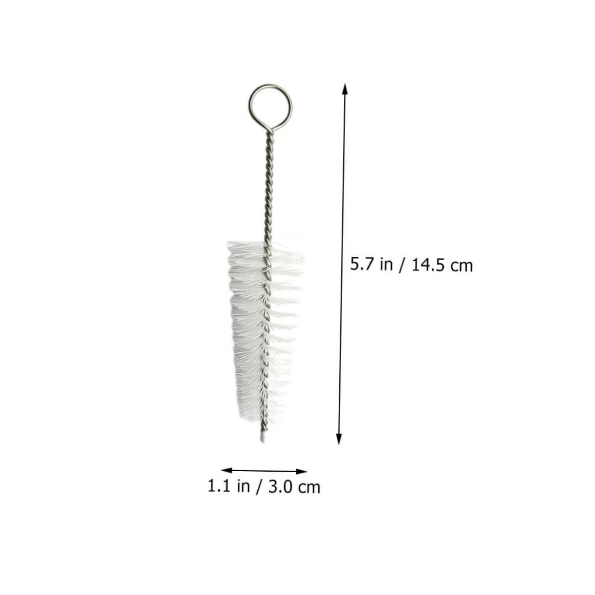 NOLITOY 2pcs Saxophone Cleaning Brush Nylon Stainless Steel Sax Mouthpiece Brush for Saxophone