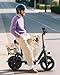 INSDRGN Peak 900W Electric Scooter for Adults with Seat, 48V 10.4Ah Li Battery, 28 Miles Range, 20MPH Commuter E-Scooter with Basket, Max 330LBS, UL2849 Certified, C14 Black