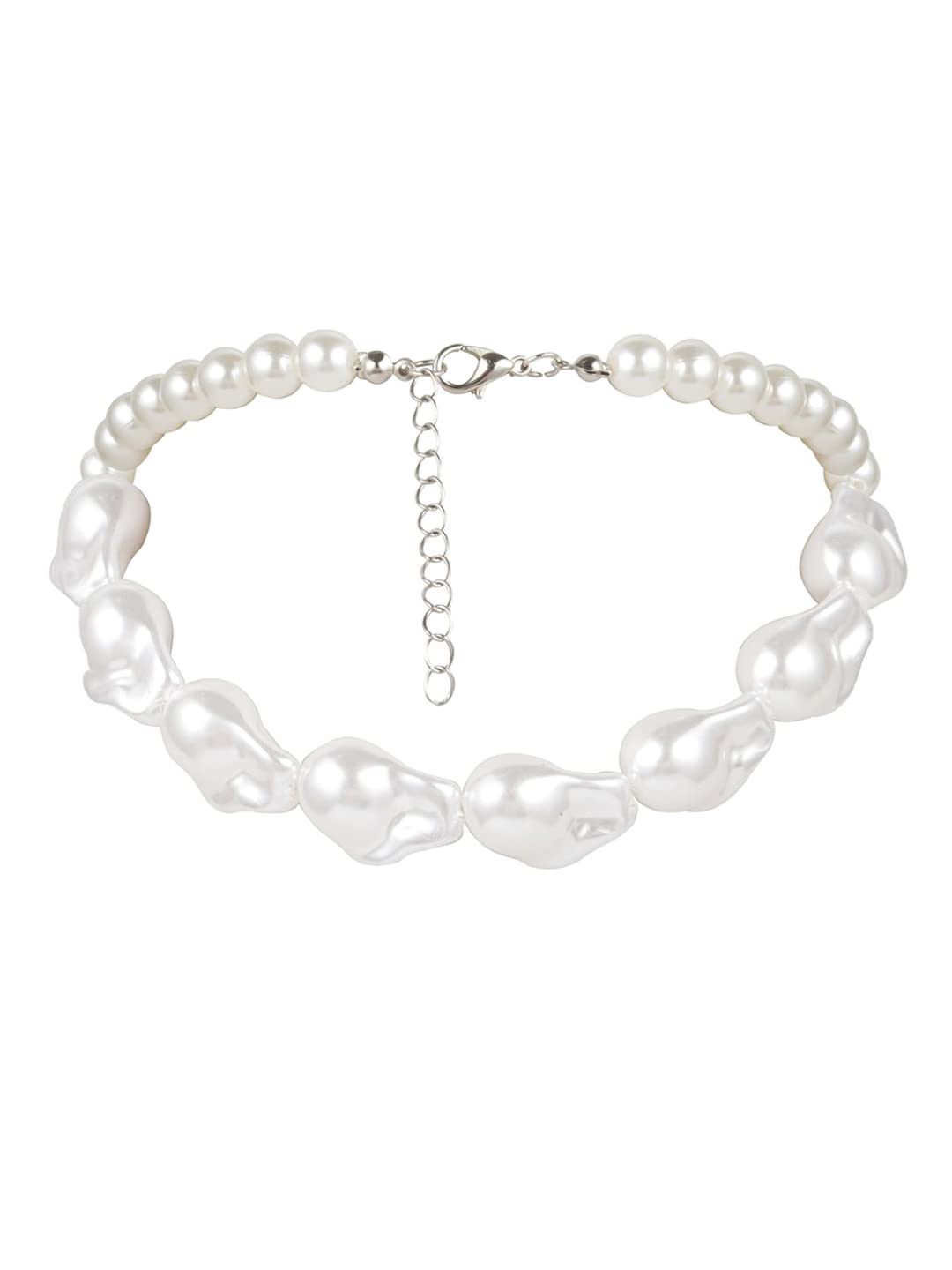 Yellow Chimes Necklace for Women and Girls Fashion White Pearl Necklace for Women Western Irregular Pearl Choker Necklace for Girls | Birthday Gift for girls and women Anniversary Gift for Wife (B0BPPQLYQD) Amazon Price History, Amazon Price Tracker