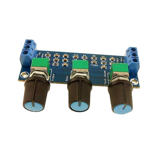 Descrizione: QUXVUIS Esperienza di ascolto con piastra tonale passiva Modulo audio pre-HIFI regolabile con controllo del volume elevato Modulo audio pre-HIFI regolabile