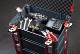 Connex Systembox - Größe L - 34 Liter Volumen - 80 kg Tragfähigkeit - Individuell erweiterbares System - Stapelbar - Aus robustem Kunststoff / Stapelbox / Werkzeugkiste / COX566202