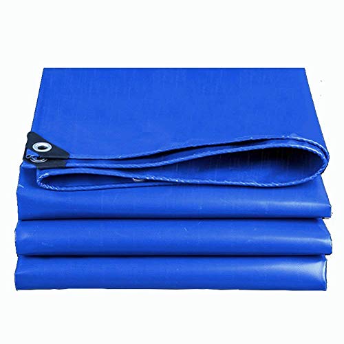 Bâche de Tente Ripstop Bâche, Toile Bleue imperméable en PVC Anti-Pluie et Coupe-Vent, épaisseur 0.5mm, (3x3m) (Color : Blue, Size : 2x2m) Cover