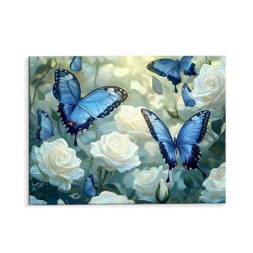 DIY G o̒ Paint by Numbers hG Lbg l ʂ肦 q̗phGLoXNtg LoXA[g uVƃANG̋, CeA rO, ւ̃Mtg 35x50cm (t[X