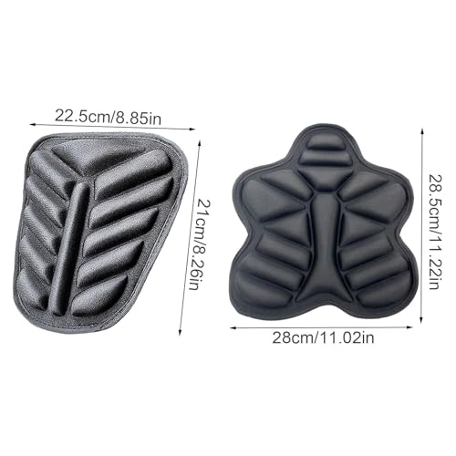 Kpirxo 2 Pezzi Cuscino Sella Moto Per Benelli Trk 702 2023-2024, 3D Cuscino Per Sella Moto Confortevole Assorbimento Degli Urti Cuscino Moto Passeggero Sella Moto - 2