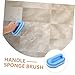 ORFOFE Lightweight Cleaning Brush Sponge Kitchen Tool Comfortable Grip for Countertop and Tile